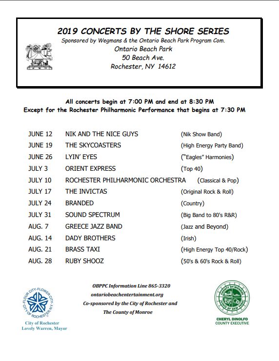 wegmans concert by the shore charlotte cca july june